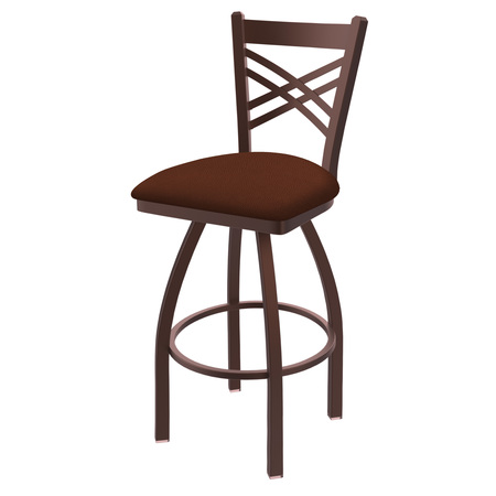 HOLLAND BAR STOOL CO 25" Swivel Counter Stool, Bronze Finish, Rein Adobe Seat 82025BZ023